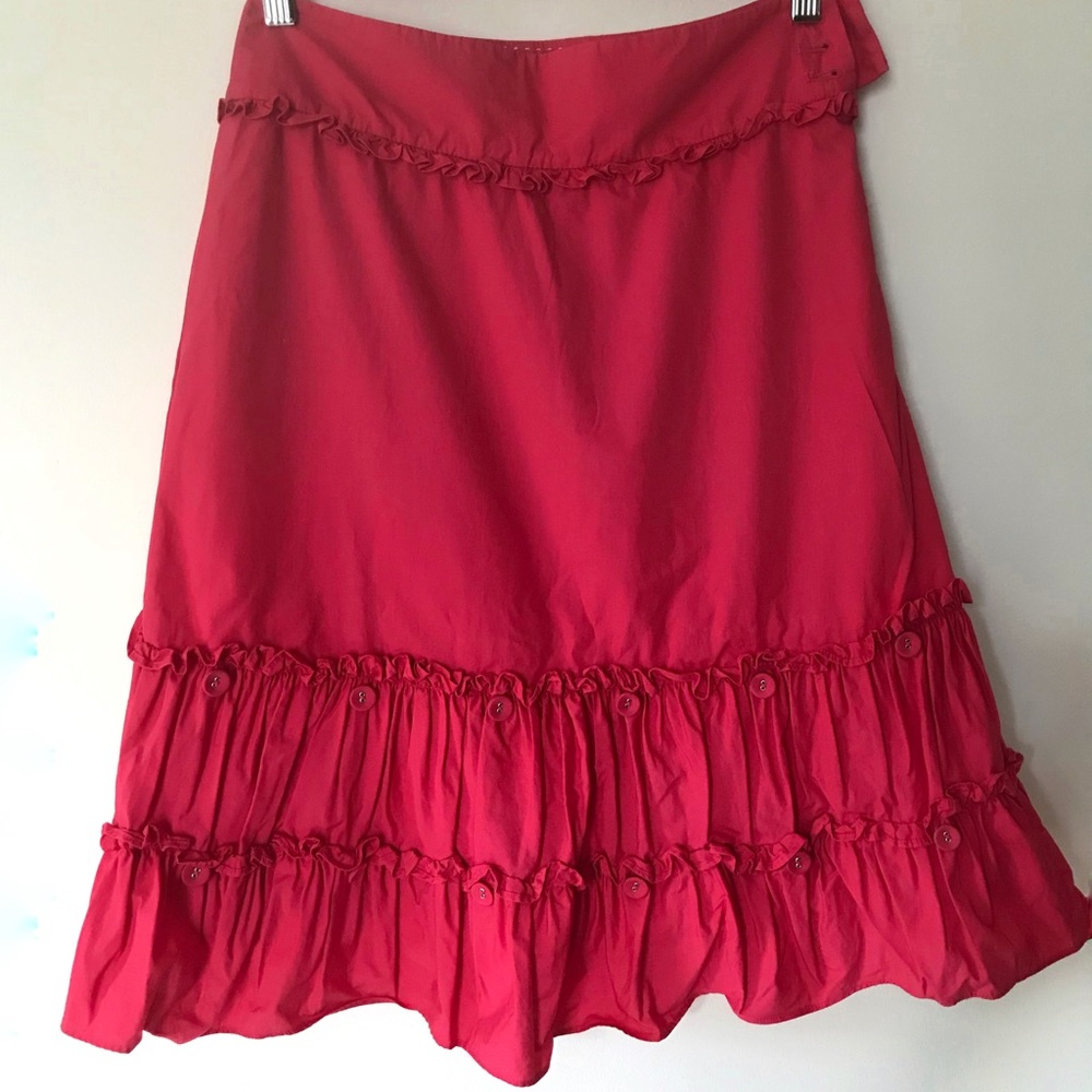 Anthropologie cotton skirt